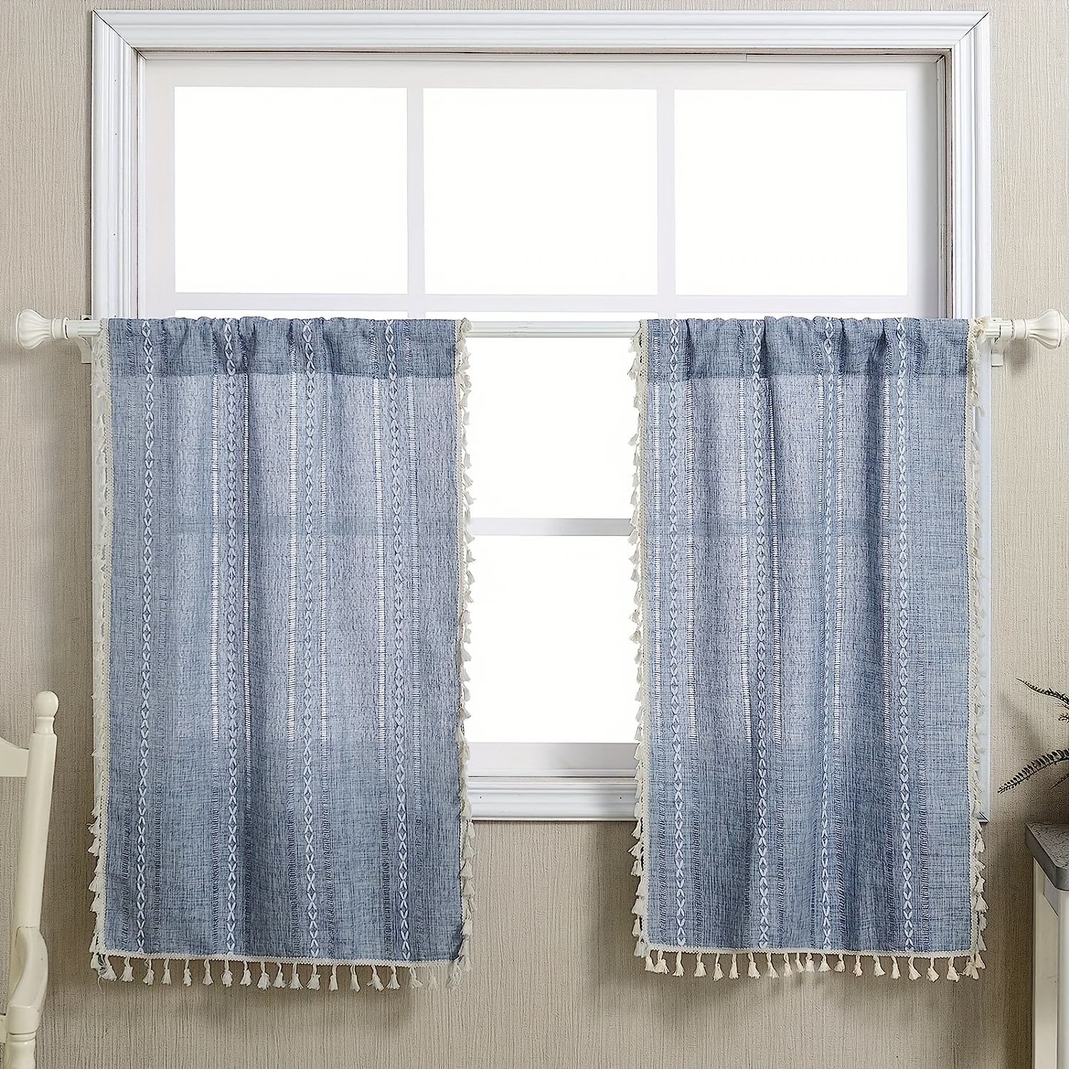 Cortinas De Ventana Pequenas Para El Bano - Temu