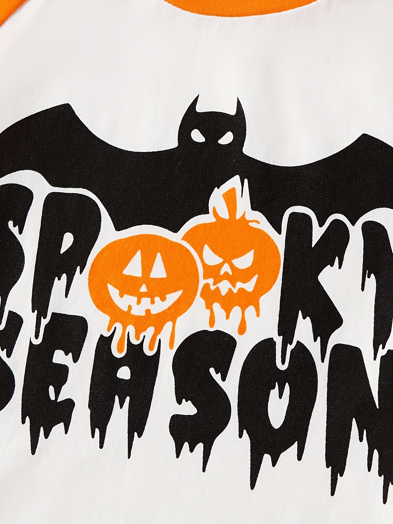 Halloween Family Matching Pumpkin & Bat Print Tops - Temu Netherlands