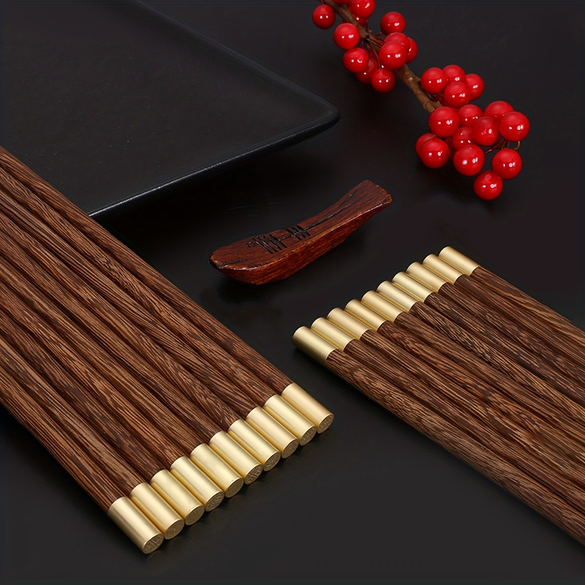 Chicken Wings Wooden Chopsticks - Home Luxury Solid Wood Tableware,  Non-slip And High Temperature Resistant Chopsticks - Temu