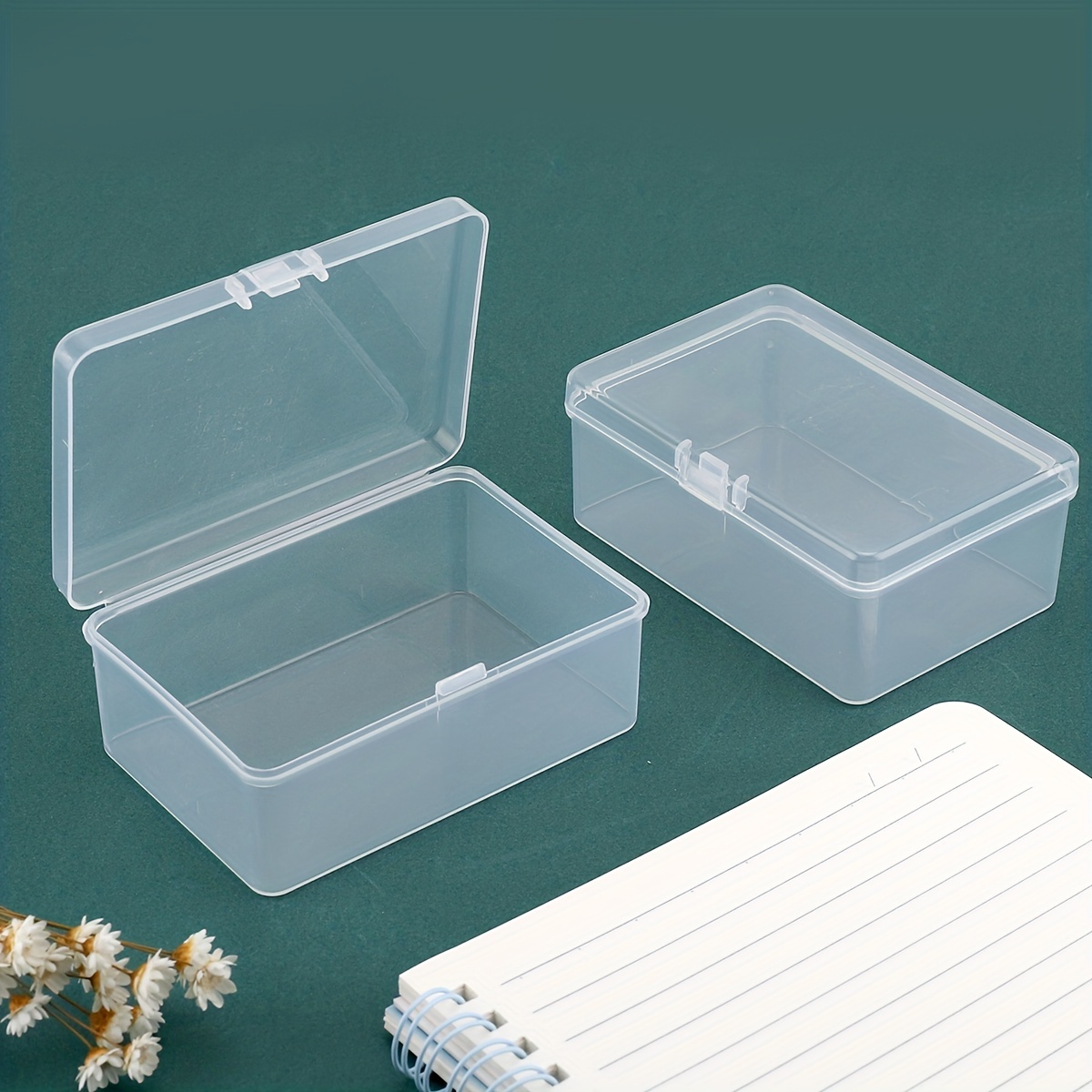 Plastic Boxes 50 Pieces, Disposable Storage, Packaging Box, Food Storage