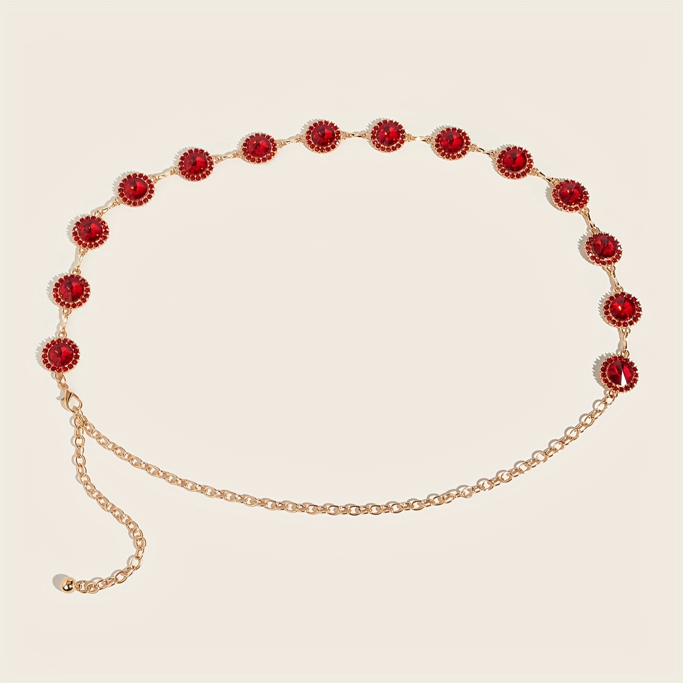 Elegant Red Rhinestone Pearl Bralet Corset for Women