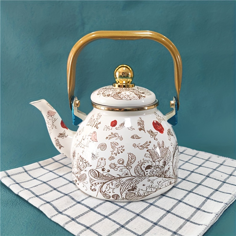 Enamel Tea Kettle Vintage Whistling Tea Kettle Tea Pot With - Temu