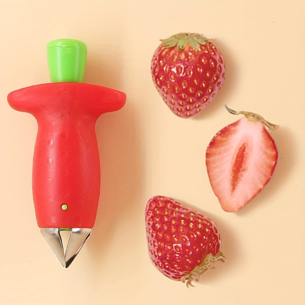Strawberry Slicer Cutter Strawberry Corer Strawberry Huller Fruit Leaf Stem  Remover Salad Cake Tools Kitchen Gadget Accessories - Temu