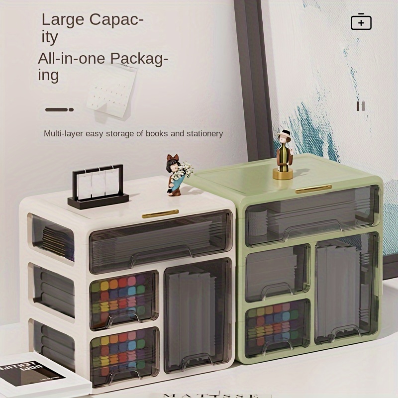 Large Capacity Drawer Type Desktop Storage Box For Family - Temu