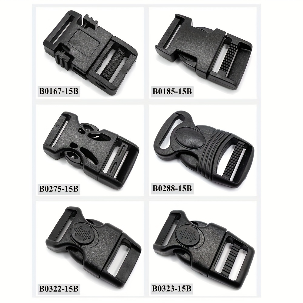 8pcs Various High Quality 15mm Plastic Buckles Diy Luggage Accessories  Backpack Adjustment Buckles Pom Material Waist Buckles - Arts, Crafts &  Sewing - Temu