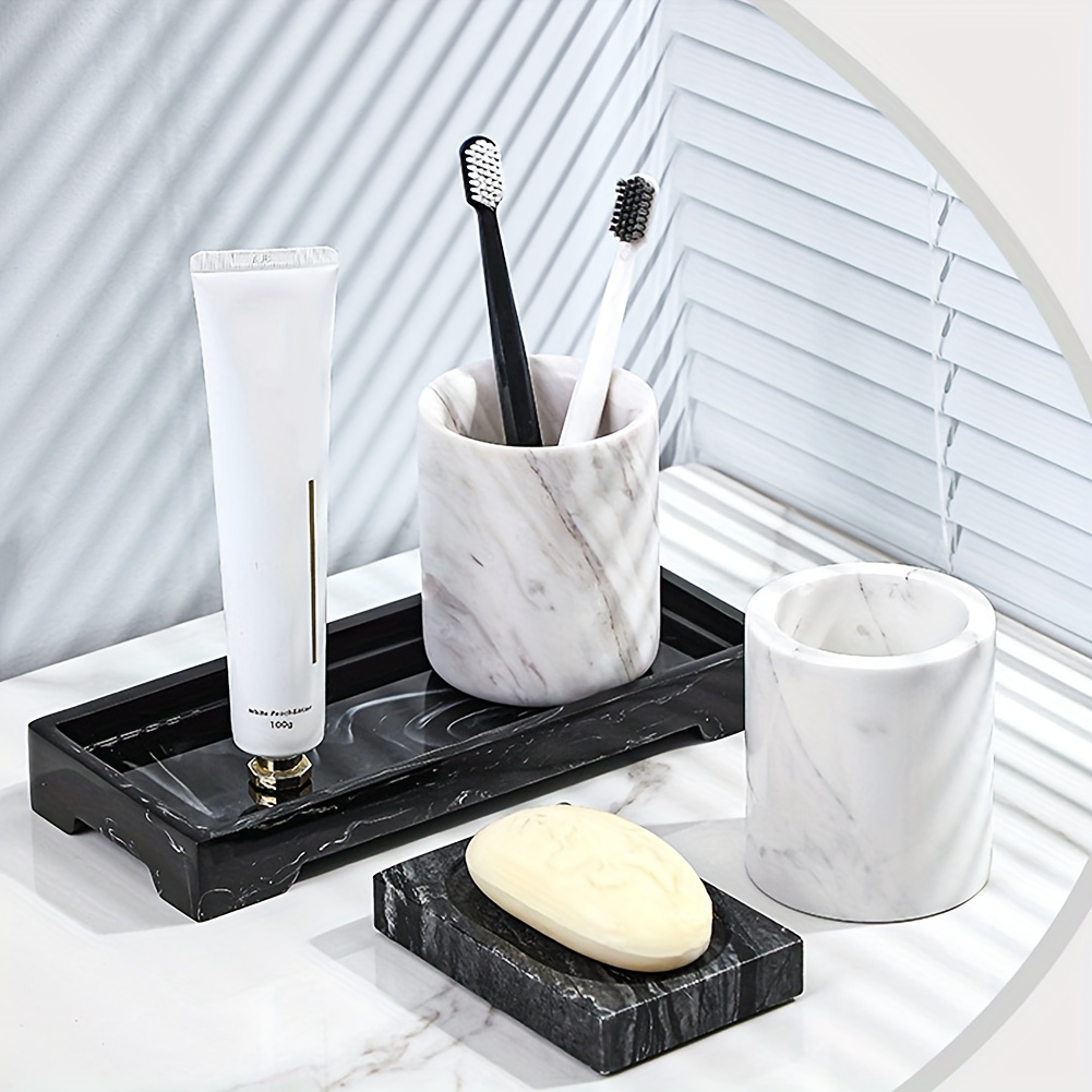 Bathroom Tray Marble Tray For Bathroom Counter Decor - Temu