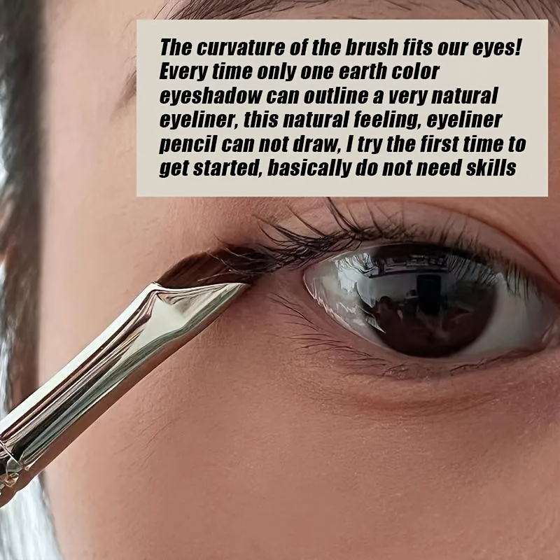 Slanted Ultra Thin Winged Eyeliner Brush Silicone Eye Liner - Temu
