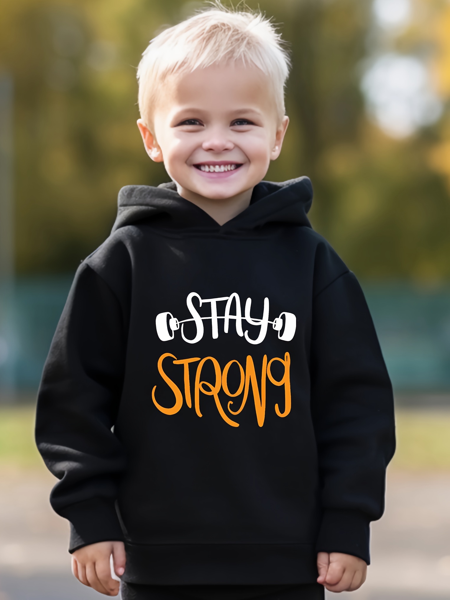 2pz set abbigliamento cappuccio e pantaloni stampati scritta