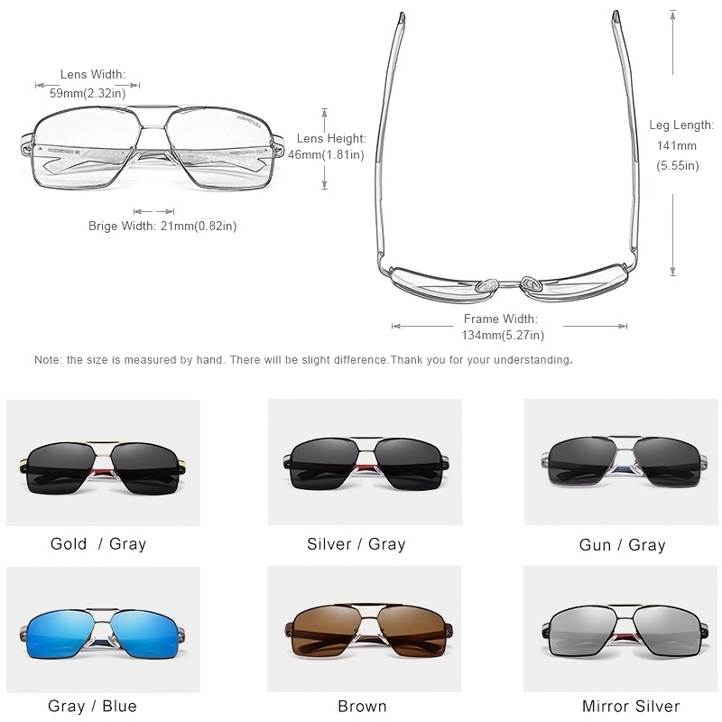 KINGSEVEN Driving Series Polarised Men's Aluminium Sunglasses Gun Gray
