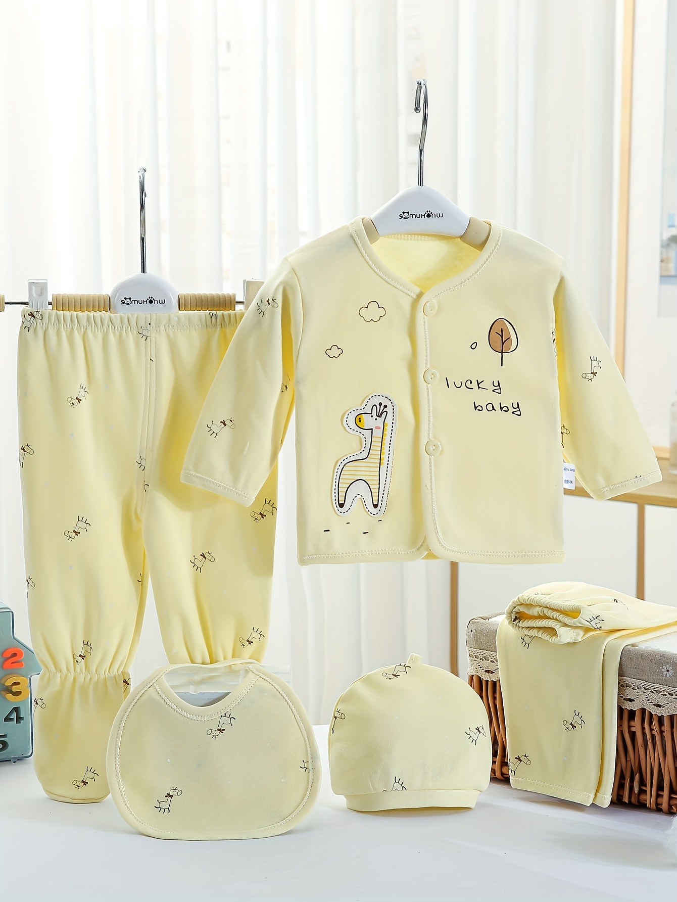 Conjunto Pijamas Bebé Niño Niña 0 3 Meses 5 Piezas Algodón - Temu