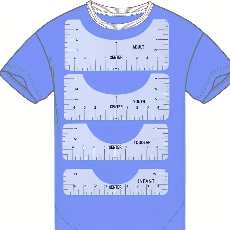 T-Shirt Alignment Tool, 4 Pcs TShirt Tool, Set of T-Shirt