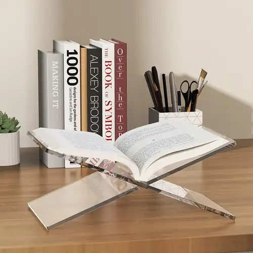 Adjustable Desk Book Stand Cookbook Holder Portable Bookrest Non
