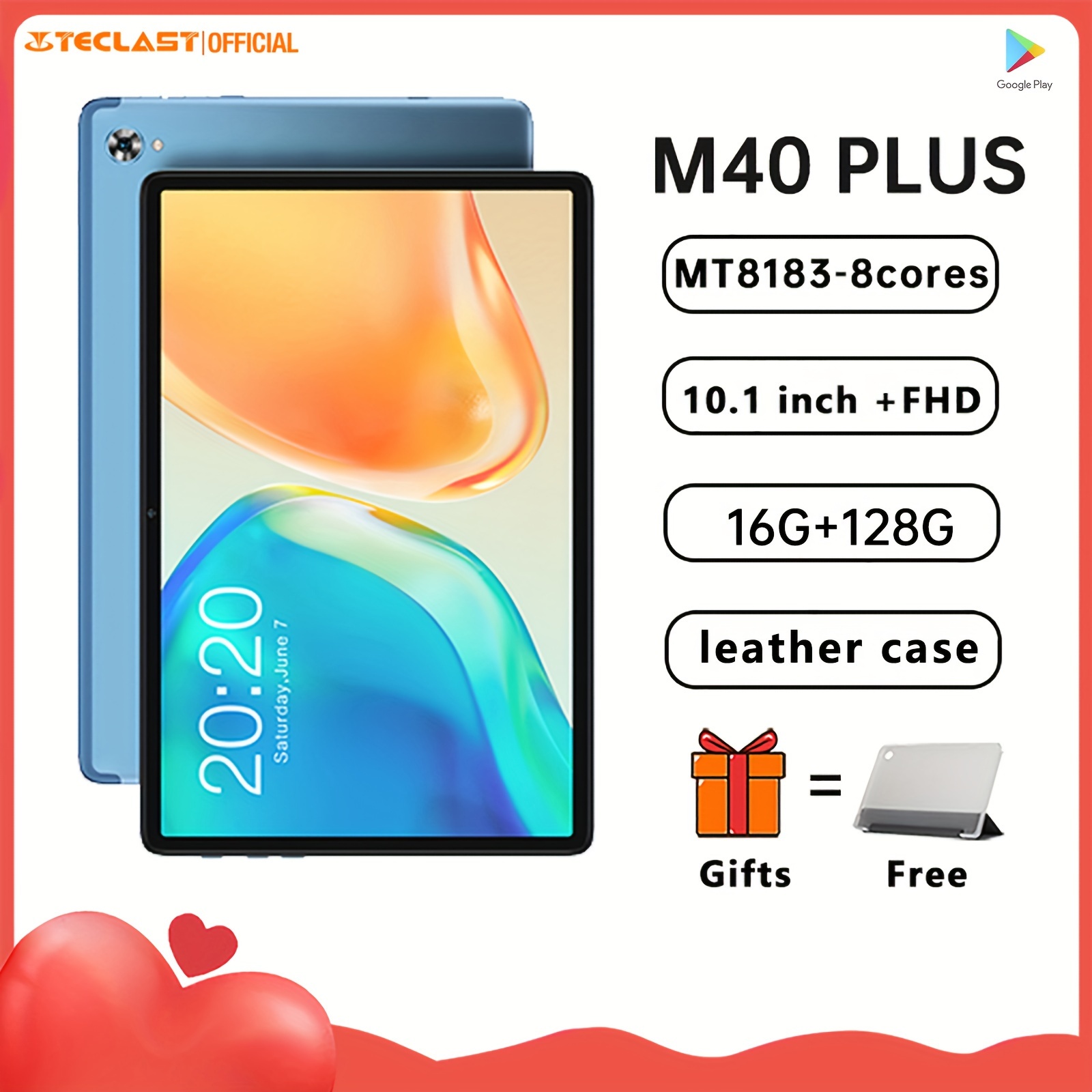 TECLAST Android 12 Tablet 10 Inch Tablets, M40Plus 8GB+128GB Tablet, 1TB  Expand 8 Core Android Tablet, 2.4G/5G WiFi, 1920*1200 IPS, 7000mAh Fast  Charge, Wireless5.0, GPS, Dual Camera, Parent Control