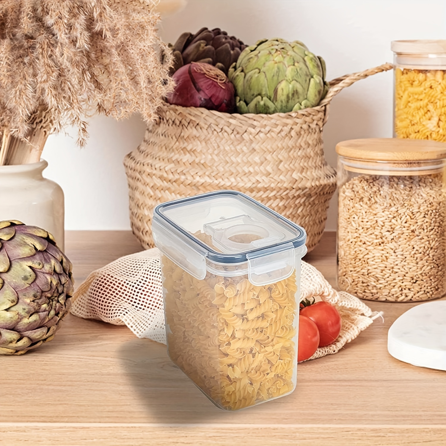 Clear Airtight Food Storage Container with Lids,Cereal Containers
