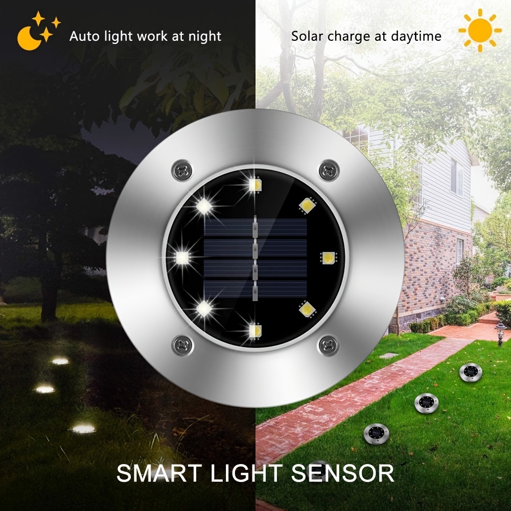 Smart yard solar lights 8 deals pack