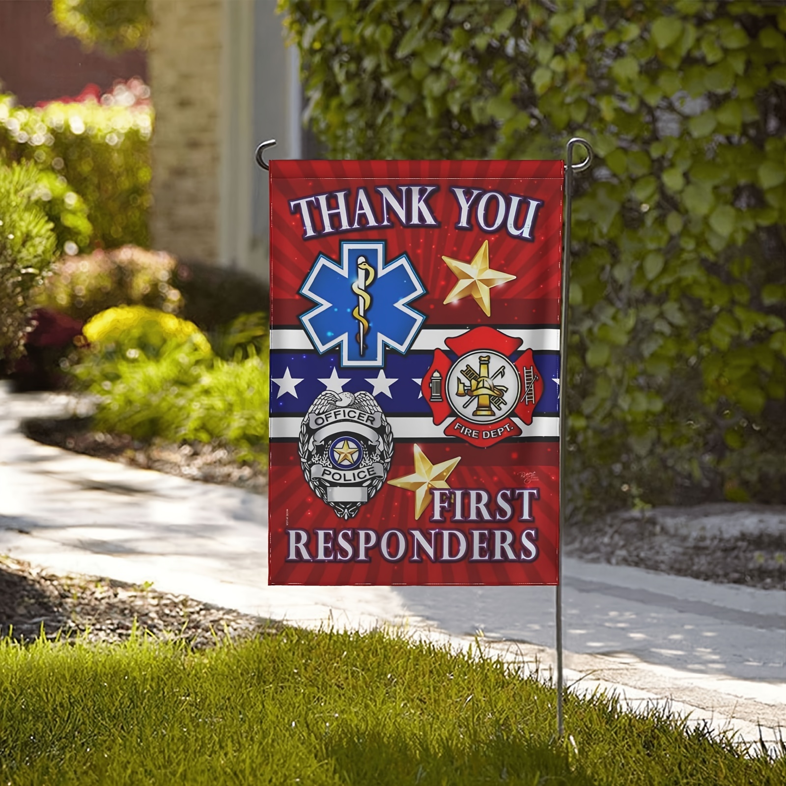 1pc usa military services garden flag thank you decor flag 12 5x18in 28x40in no flagpole details 4