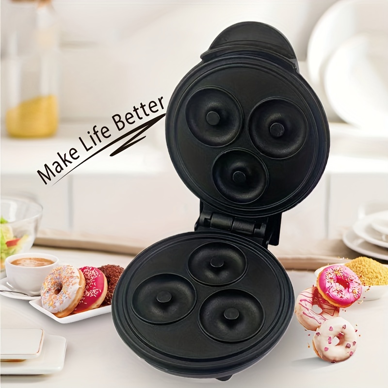 7 Holes Mini Donut Maker - 700W Non-Stick & Double-sided  Heating Breakfast Mini Pancakes Maker Machine - Electric Donut Press  Machine for Kid Friendly Dessert or Snack(Red): Home & Kitchen
