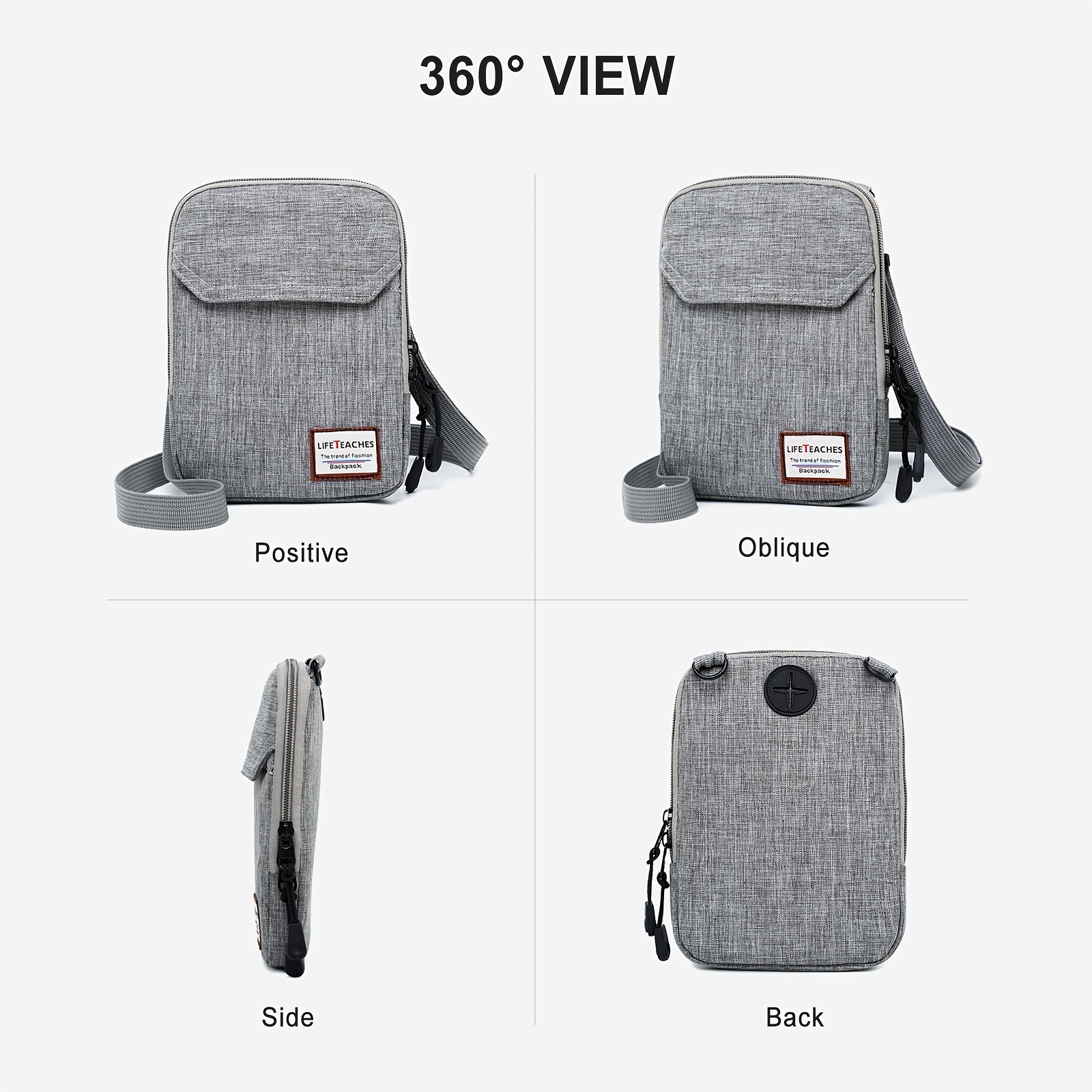 Small Crossbody Bag For Men, Mini Messenger Bag Shoulder Bag For Phone  Passport - Temu Israel