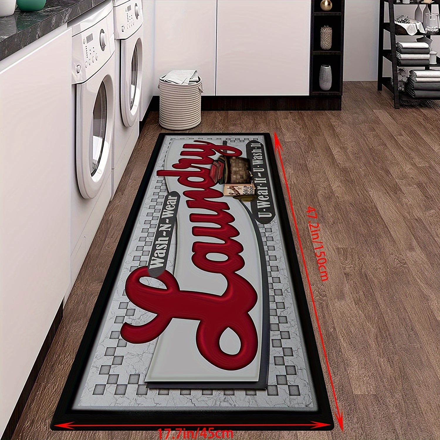 Comfortable Floor Mat Letter Print Kitchen Floor Mat Indoor - Temu ...