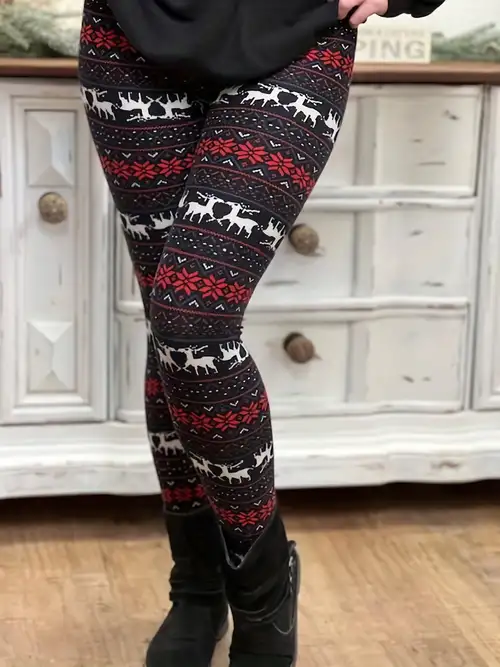 Womens Christmas Leggings - Temu