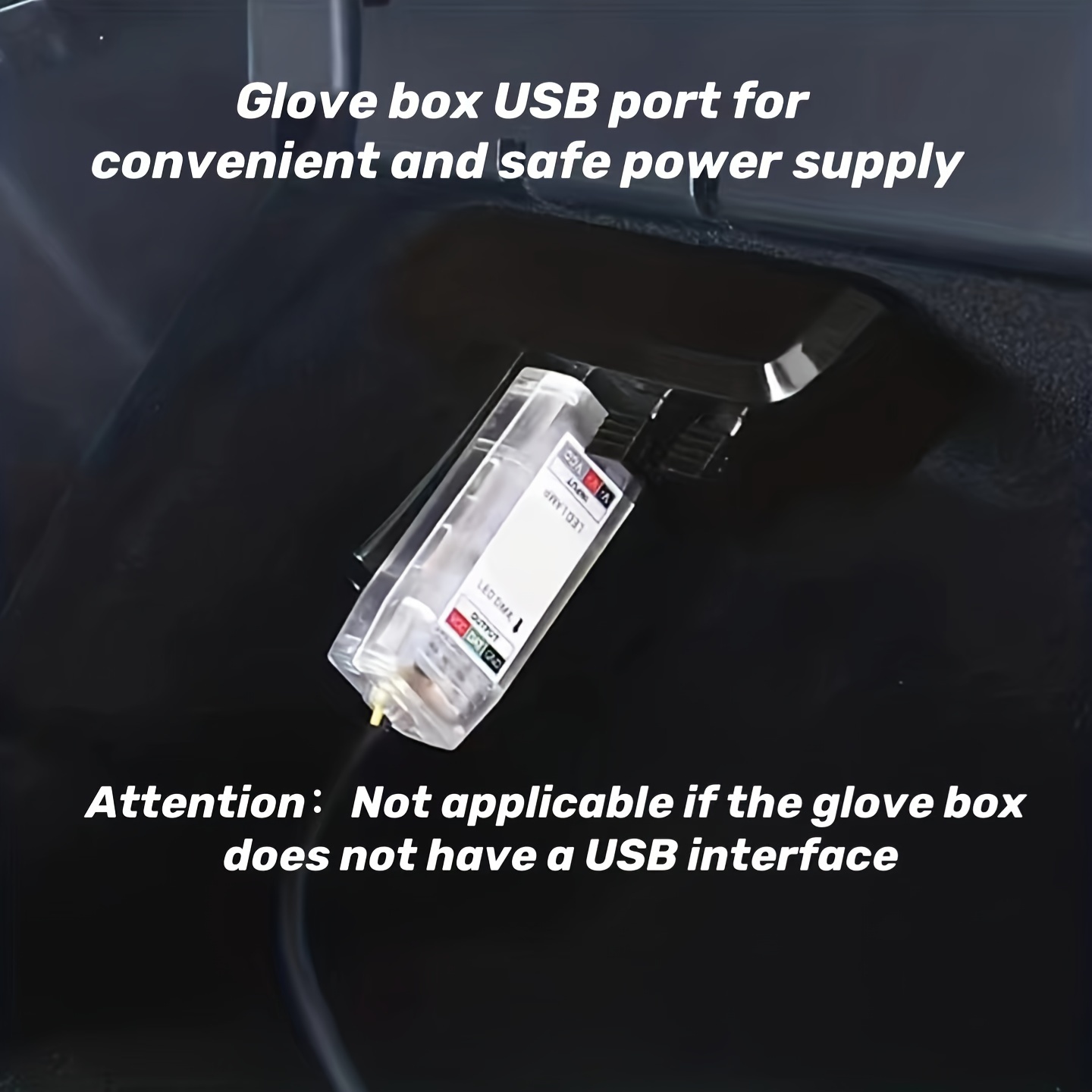 For ModelYmodel3 New Automatic Induction Switching Ambient Light,No Damage  Installation APP Control,Glove Box USB Port Installation,One Drag Two