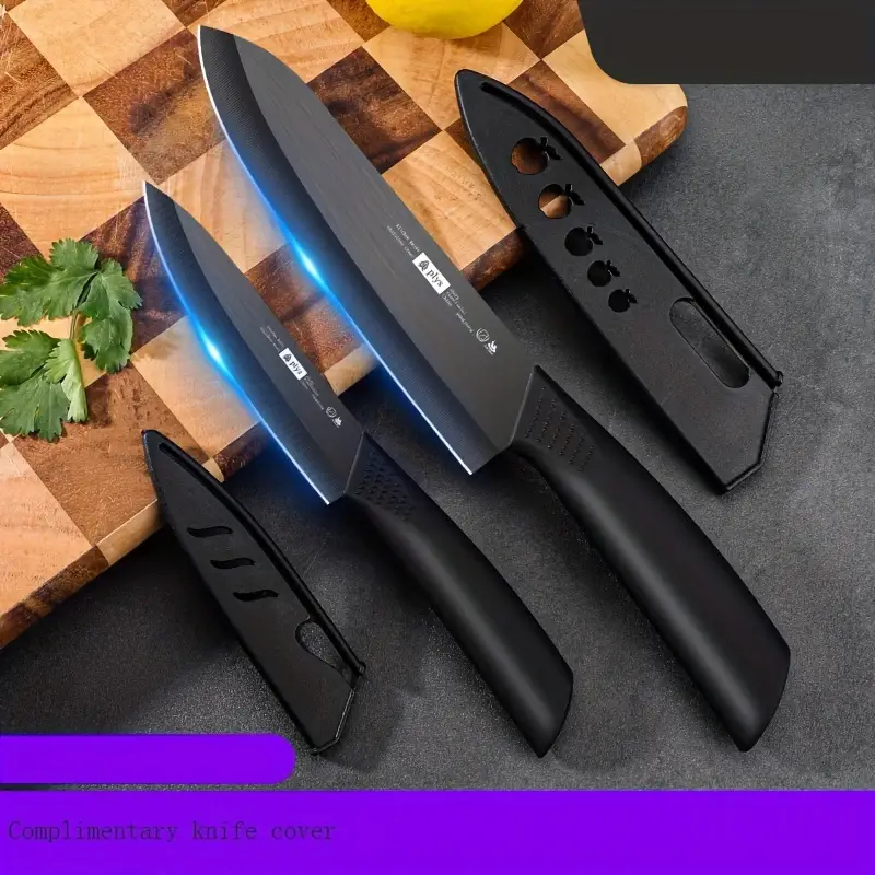 2pcs/set, Knives Set, Chef Knife, Ceramic Fruit Knife, Ceramic Knife,  Household Fruit Knife, Vegetable Cutting Knife, Household Sharp Meat  Cutting Kni