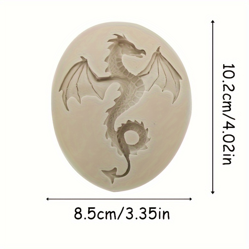 Flying Dragon Silicone Fondant Cake Mold, 3D Flying Dragon