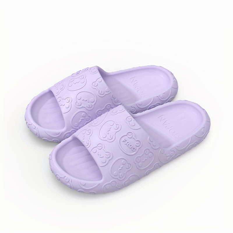 Men's Bear Head Slides Non Slip Slippers Open Toe Shoes