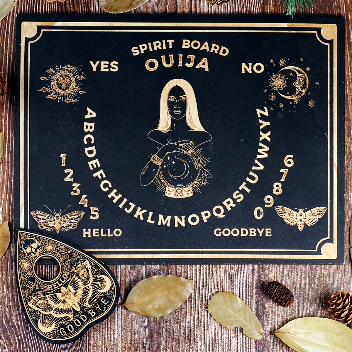 Planche Ouija - Planche Ouija - 30 x 20 cm - Métal - Spirit Board