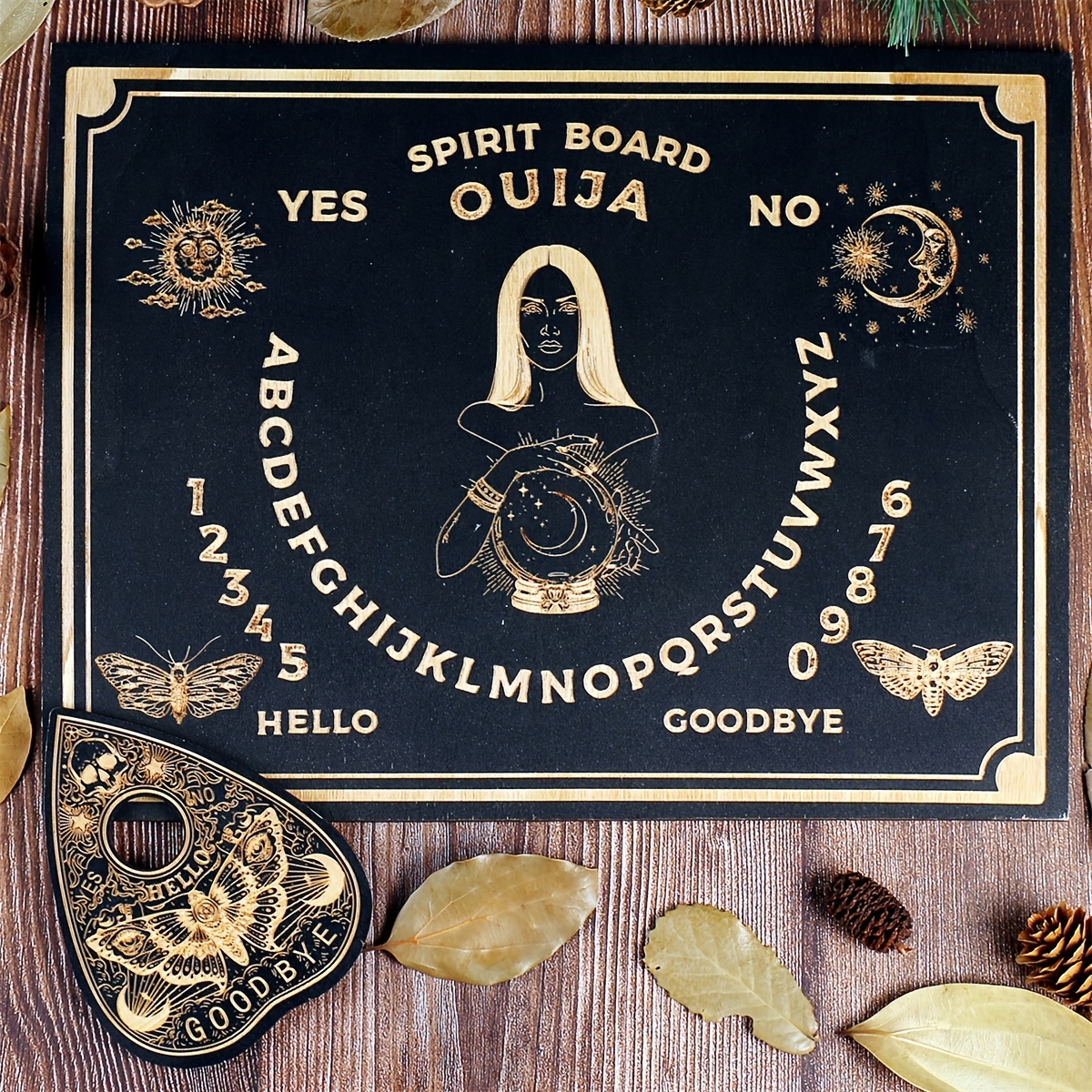 Tablero Ouija, tablero Ouija de madera. Tablero de espíritus, Tablero  parlante -  México