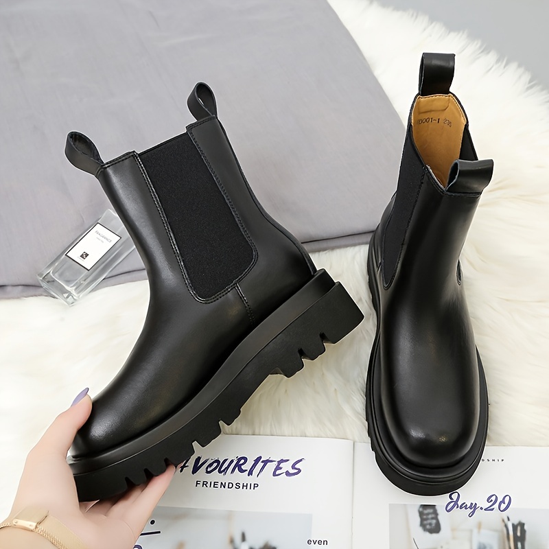 Chunky Chelsea Ankle Boots