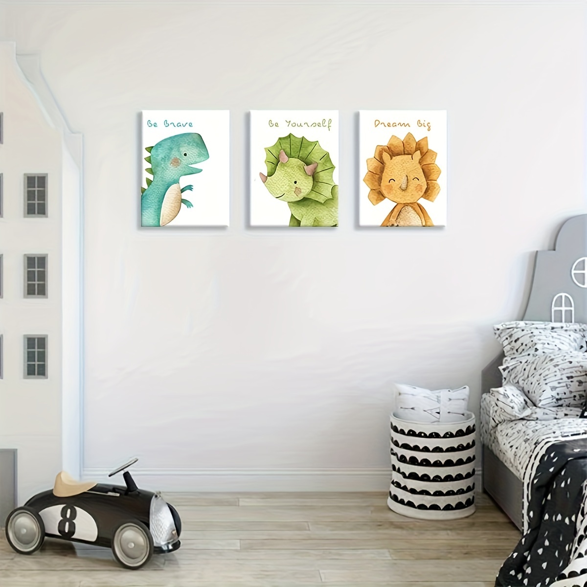Dinosaur Poster Picture Canvas Painting Living Room Decor - Temu