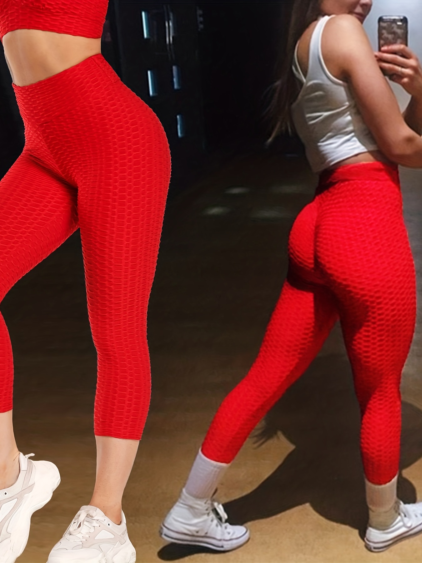 Booty lift scrunch textured leggings - anti cellulite – Fit Doll