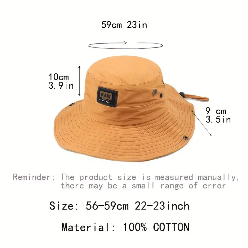 Soft Bucket Hat Wide Brim Outdoor Travel Sun Hat For Fishing