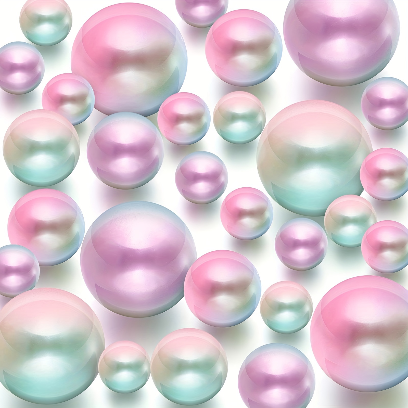 150 Pcs Faux Perle, Perles Flottantes Perles pour Remplissage de