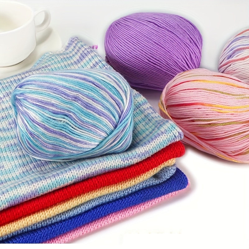 

1pc 120m/4724 Hand Knitting Silk Wool Yarn Soft Lana Knit Yarn Crochet Thread Line To Knit Hand Knitted Handmade Diy Sweater Blanket Hat Scraf 50g