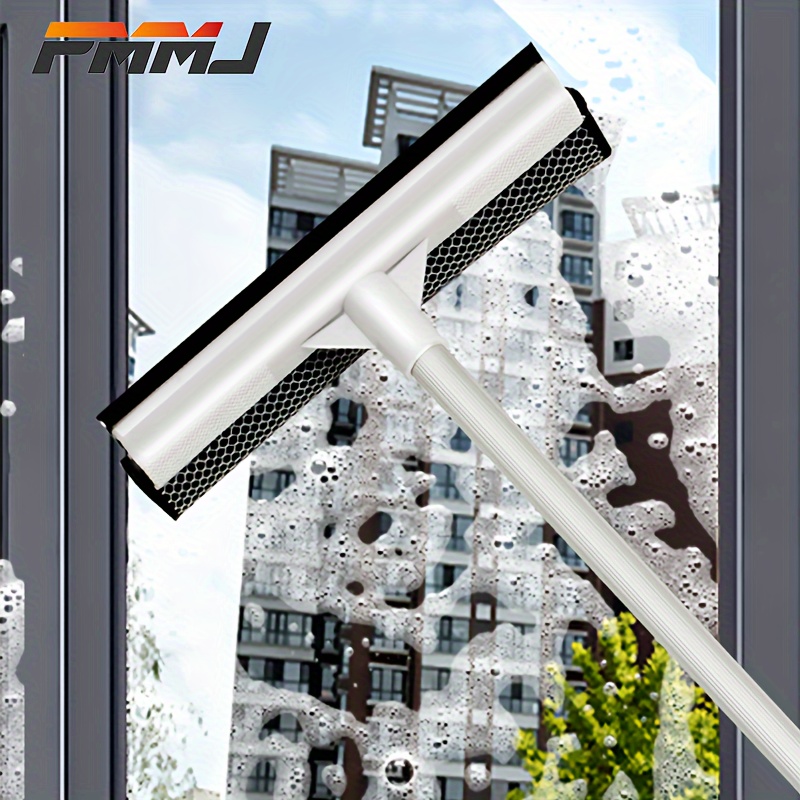 Multi-Purpose Silicon Squeegee for Window, Glass, Shower Door, Car  Windshield, Heavy Duty Window Scrubber, Includes Suction Hook 