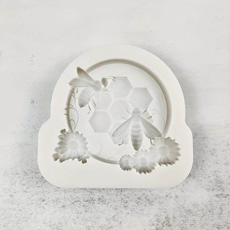 Cute Honey Bee Fondant Mold 3d Silicone Honeycomb Candy Mold - Temu