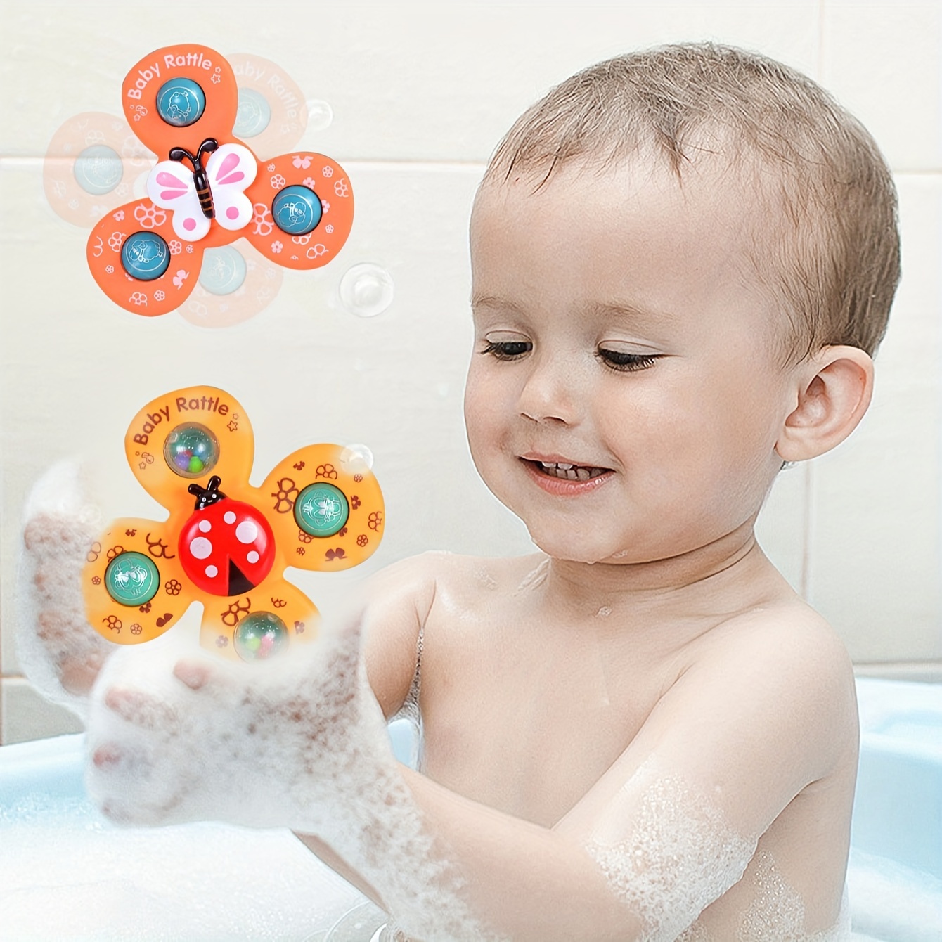 Bébé Ventouse B Spinner Cartoon Toys Fidget Spinning Toys Butterfly Cadeaux