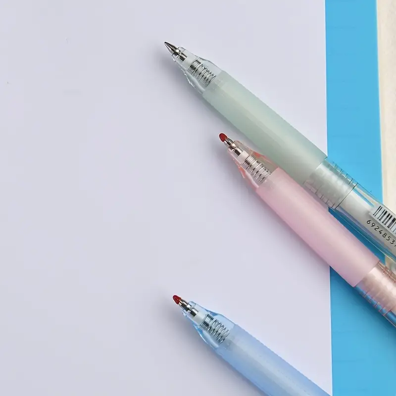 Retractable Japanese Gel Pen Press Type Pens Student School Supplies  5-10pcs Set