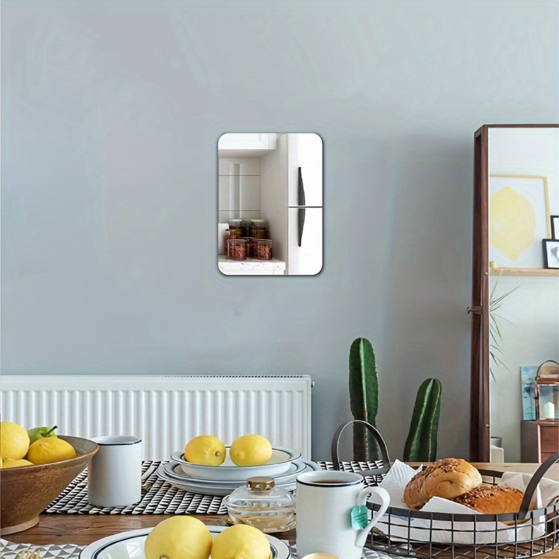 Flexible Spiegelplatten Nicht-Glas Selbstklebende Spiegel Fliesen Spiegel  Aufkleber Für