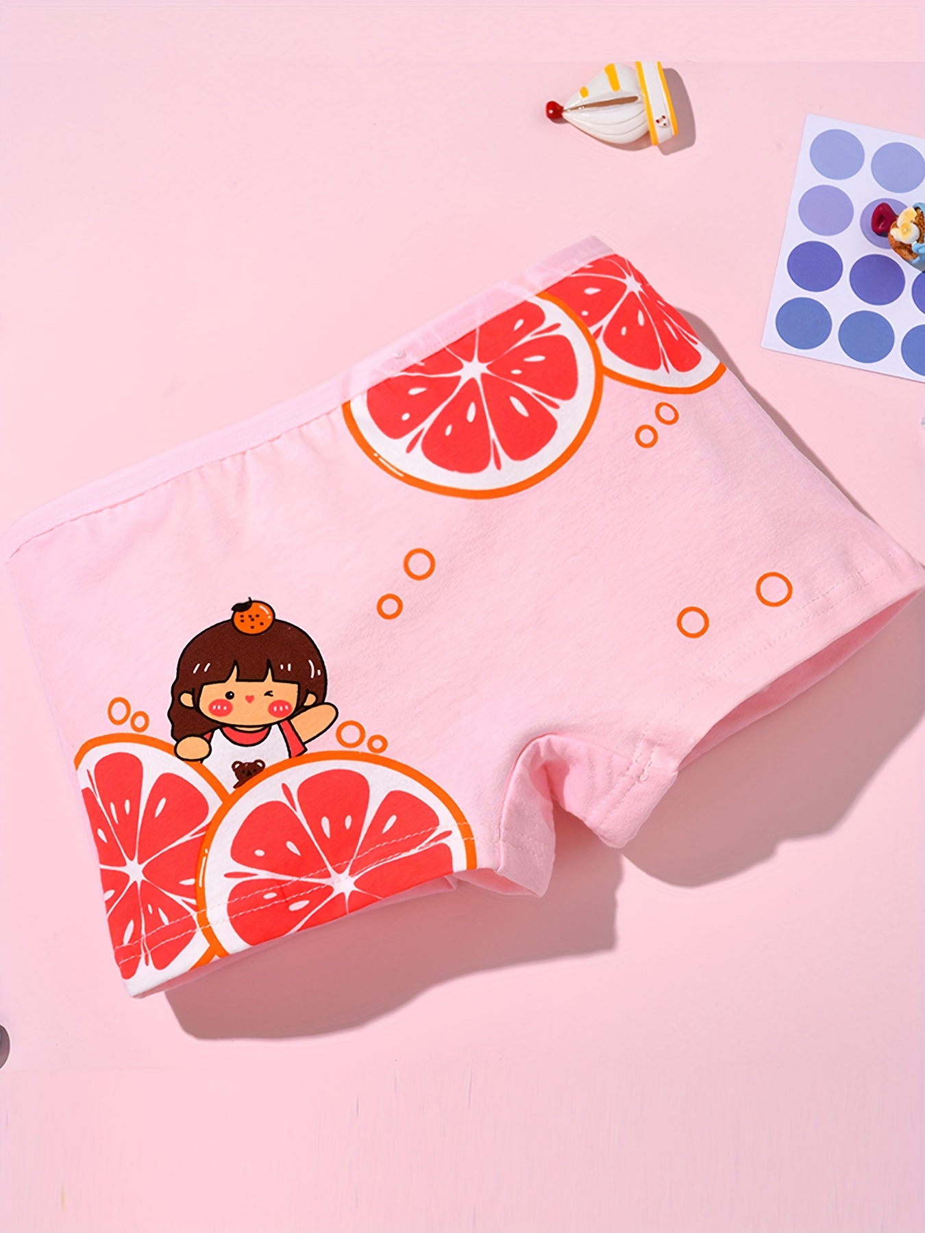 Toddler Girls Underwear Cotton Cute Random Pattern - Temu
