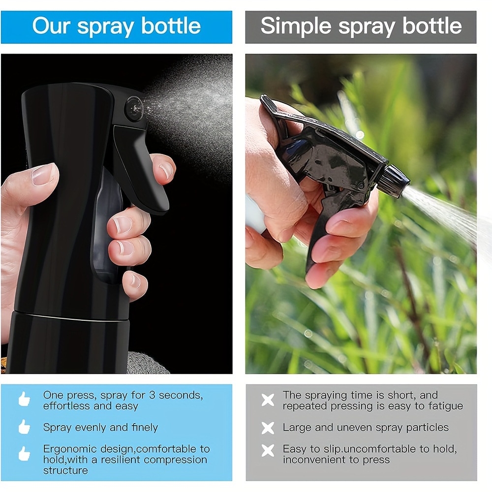 This Continuous Spray Bottle Evenly Mists Hair and Plants, and