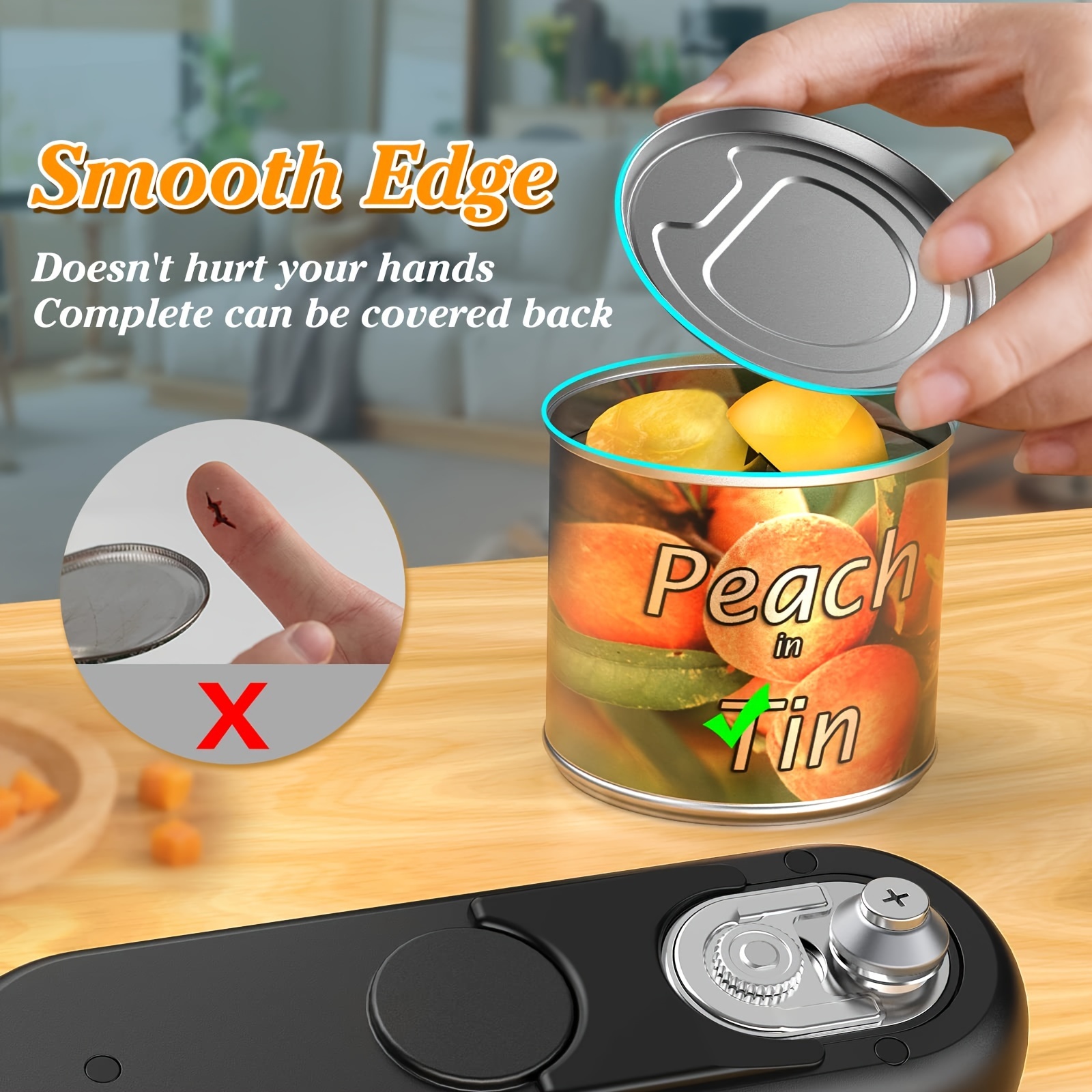 Rechargeable Electric Can Opener Smooth Edge Magnetic - Temu