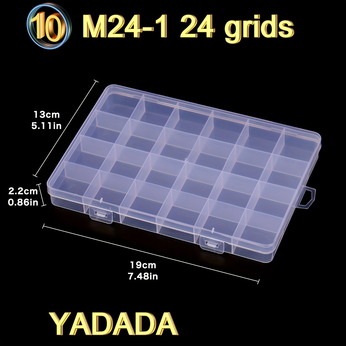 Clear Plastic Storage Box Beads Storage Container Organizers - Temu