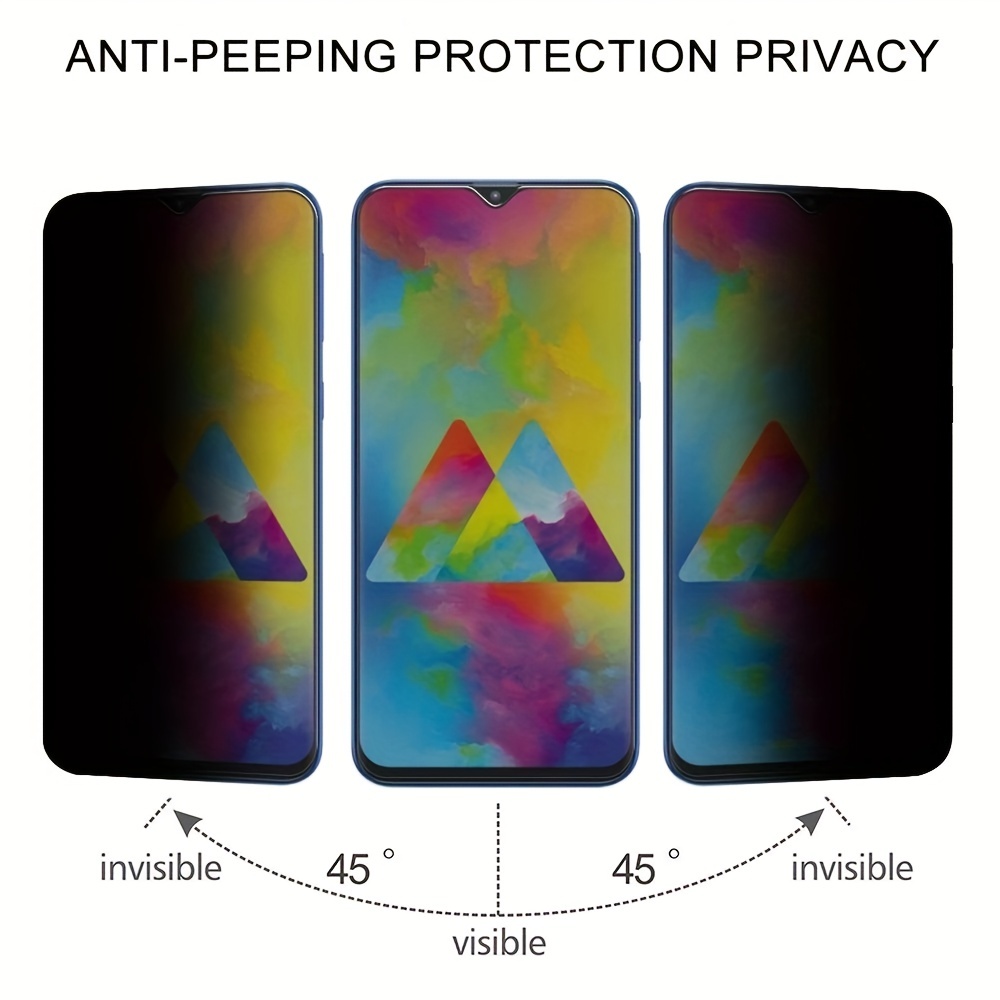 Full Coverage Privacy Anti see Tempered Glass Screen - Temu