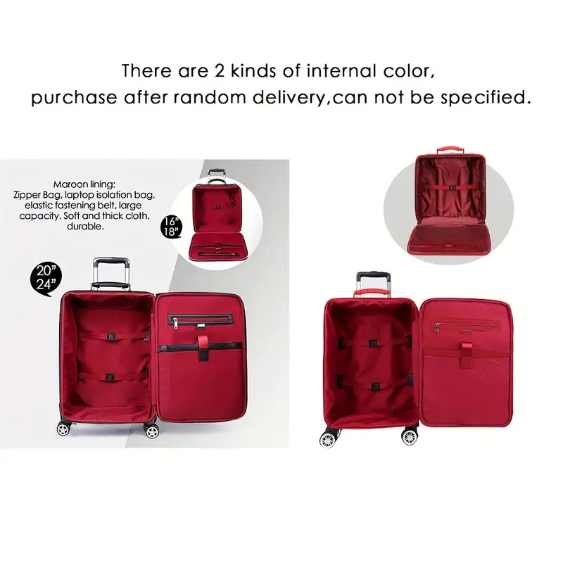Portable Large Capacity Luggage Suitcase Set Argyle Quilted - Temu