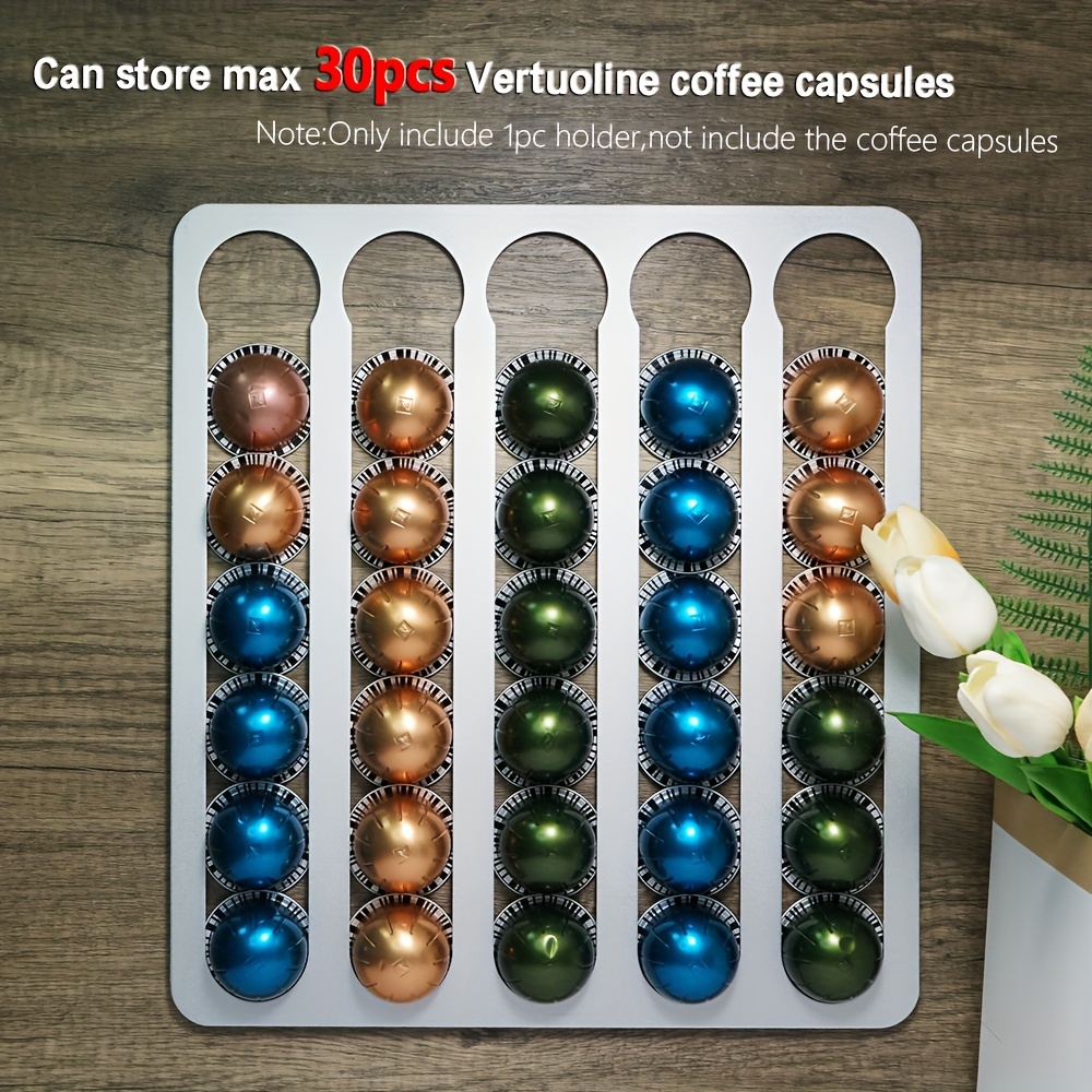 1pc Coffee Capsule Storage Tray Drawer Insert Organizer Holds 25 Pods  Compatible With Nespresso Vertuo Vertuoline Pods