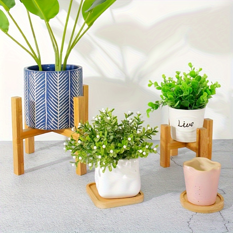 Cintre en cuir PU Centre de fleurs modernes Porte-plafond Passeur de poche  pour pots de fleurs Plantes extérieures intérieures (Color : Khaki)