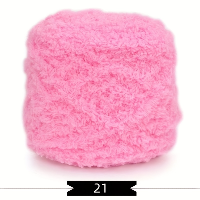 50g/ball Dyed Coral Fleece Soft Baby Yarn Polyester Craft for Hand